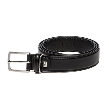 Cintura nera in similpelle con logo in rilievo Romeo Gigli, Accessori vari, SKU o936000001, Immagine 0